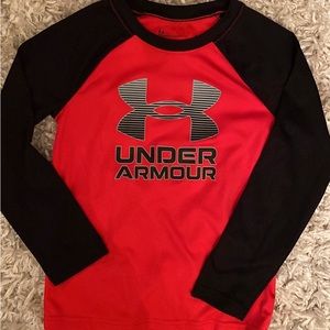 Red & Black Under Armour size 6 boys shirt